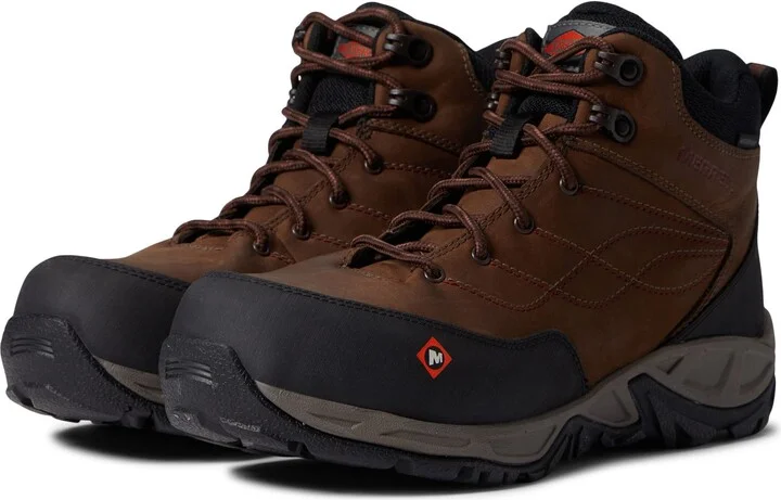 Merrell Women's Siren Leather Mid Waterproof Alloy Toe Construction Boot