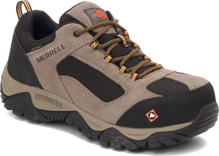 Merrell Work Moab Onset Waterproof Composite Toe Walnut 7 W
