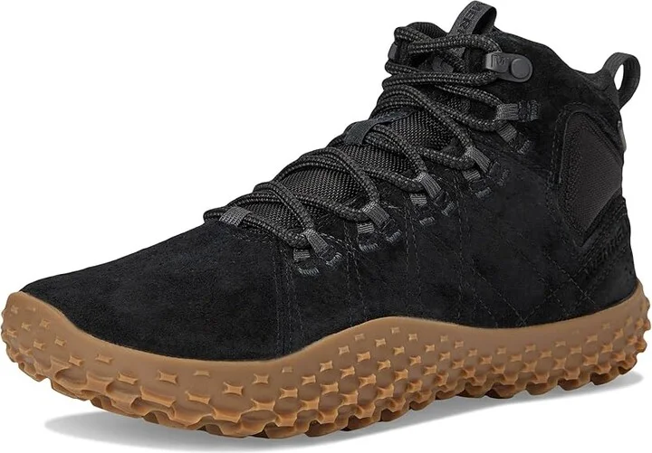 Merrell Wrapt Mid WP Men's Climbing Shoes Black/Gum : 9 M, Suede - Image 5