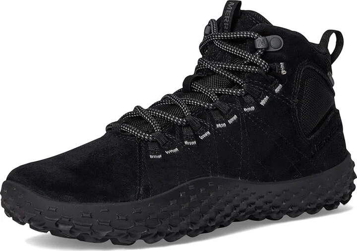 Merrell Wrapt Mid WP Women's Climbing Shoes Black/Black : 8 M, Leather/Suede - Image 5
