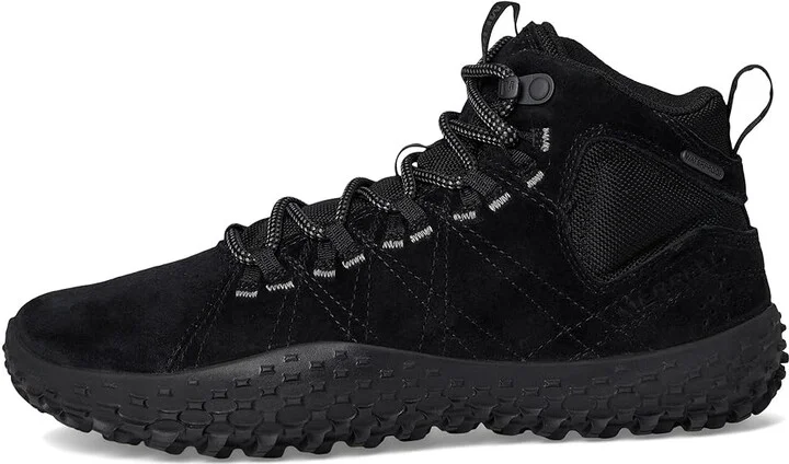 Merrell Wrapt Mid WP Women's Climbing Shoes Black/Black : 8 M, Leather/Suede - Image 6
