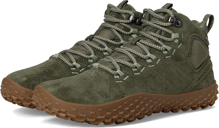 Merrell Wrapt Mid WP Women's Climbing Shoes Lichen : 5.5 M, Leather/Suede