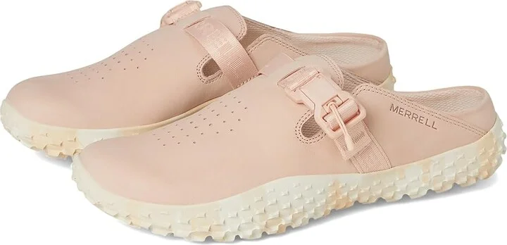 Merrell Wrapt Slide Nubuck Women's Sandals Pink Salt : 6.5 M, Leather