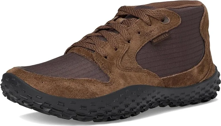 Merrell Wrapt Sneakers Mid Waterproof Men's Boots Coffee : 12 M, Leather/Suede - Image 5