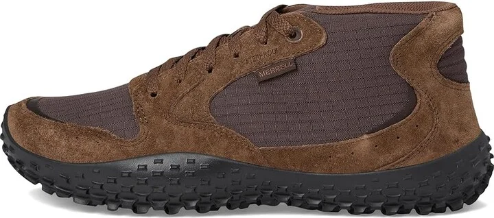 Merrell Wrapt Sneakers Mid Waterproof Men's Boots Coffee : 12 M, Leather/Suede - Image 6