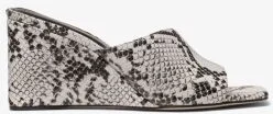 Merriam Snake Embossed Leather Wedge Sandal - Image 2