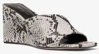 Merriam Snake Embossed Leather Wedge Sandal - Image 3