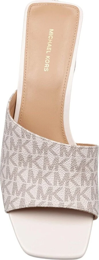 Merriam Wedge Clog In Canvas With Logo Print - Image 2
