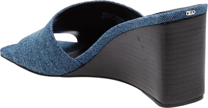 Merriam Wedge In Jeans Fabric - Image 3