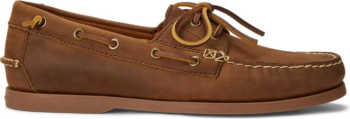 Merton leather boat shoes