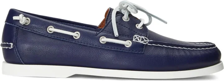 Merton leather boat shoes