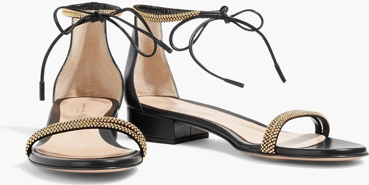 Mesalina 20 bead-embellished leather sandals - Image 2