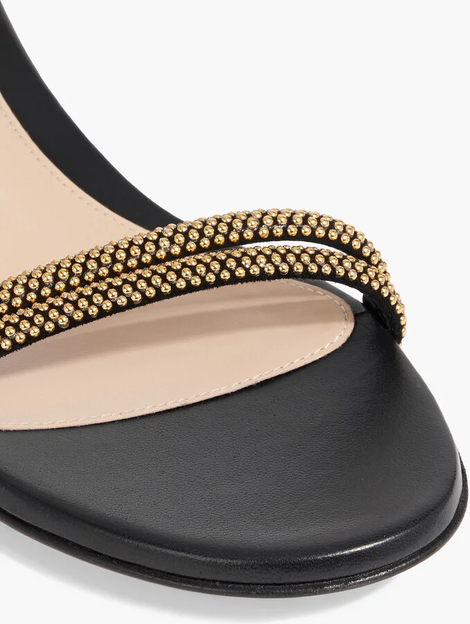Mesalina 20 bead-embellished leather sandals - Image 4