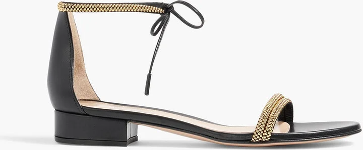 Mesalina 20 bead-embellished leather sandals