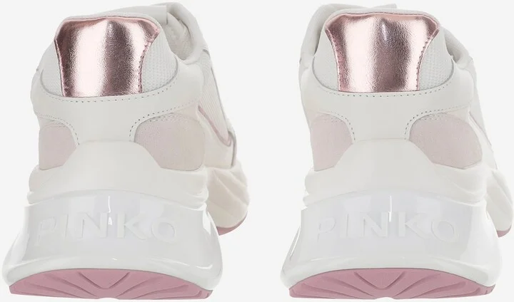 Mesh And Leather Sneakers With Logo - Image 4
