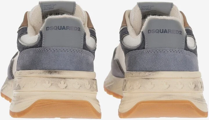 Mesh And Leather Sprinter Sneakers With Logo - Image 4