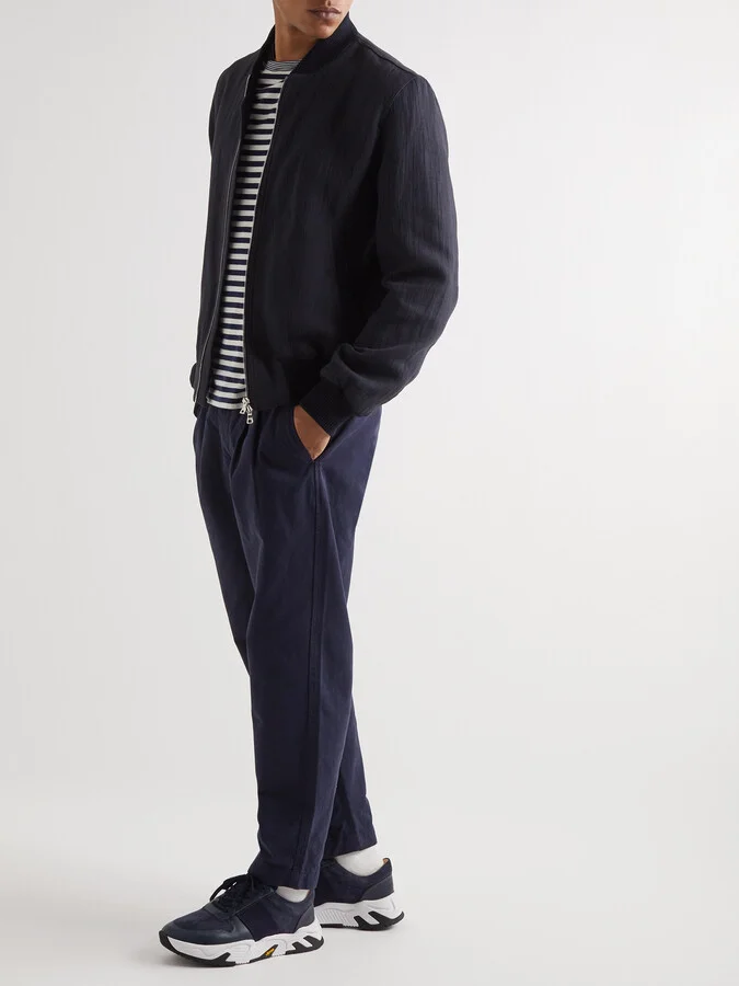 Mesh and Leather-Trimmed Regenerated Suede by evolo® Sneakers - Image 2