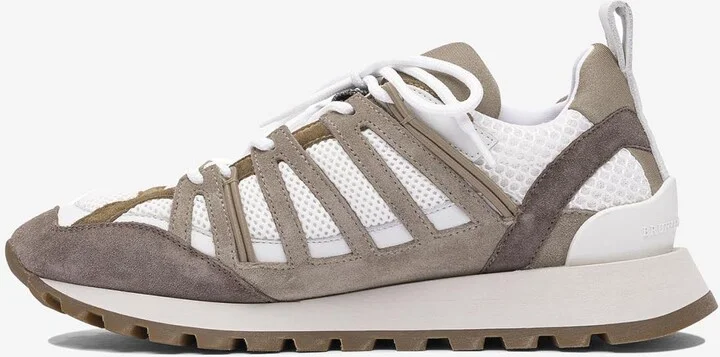Mesh and Suede Running Sneakers - Image 2