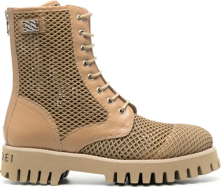Mesh Ankle Boots