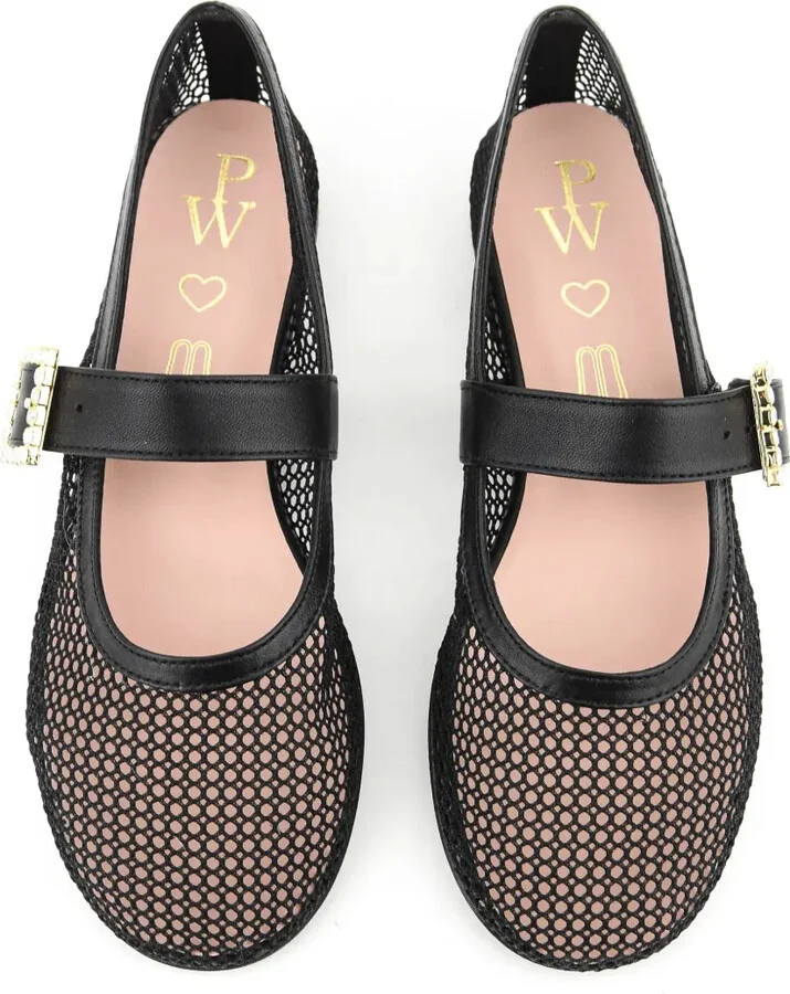 Mesh Ballerina Flats - Image 4
