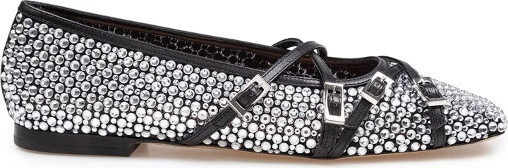 Mesh Ballerina With Applied Crystals