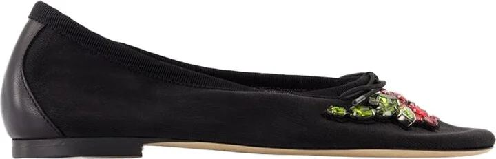 Mesh ballerinas - Simone Rocha - Mesh - Black