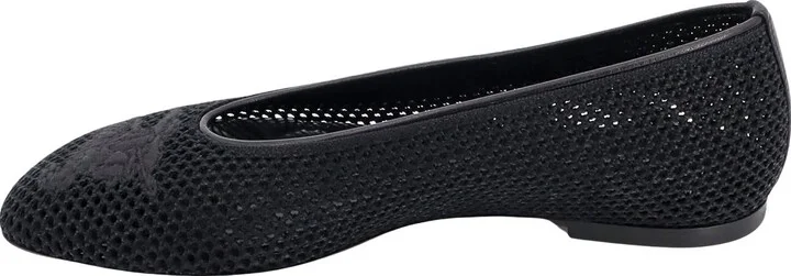 Mesh Ballerinas With Ekd Detail - Image 2