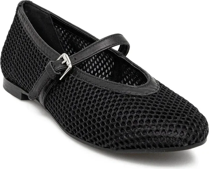 Mesh Buckled Ballet Flats - Image 2