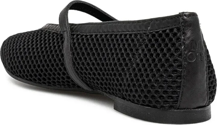 Mesh Buckled Ballet Flats - Image 4