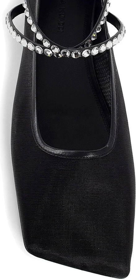 Mesh Crystal Ballerina Flats - Image 4