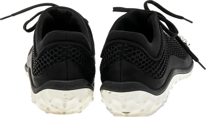 Mesh Crystal-Embellished Sneakers - Image 4