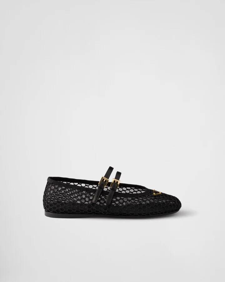 Mesh fabric ballerinas - Image 2
