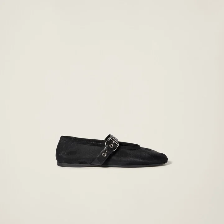 Mesh fabric ballerinas - Image 2