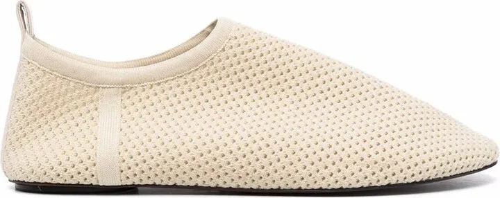 Mesh-Knit Loafers
