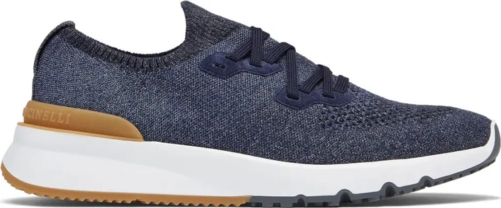 Mesh Knitted Lace Up Sneakers