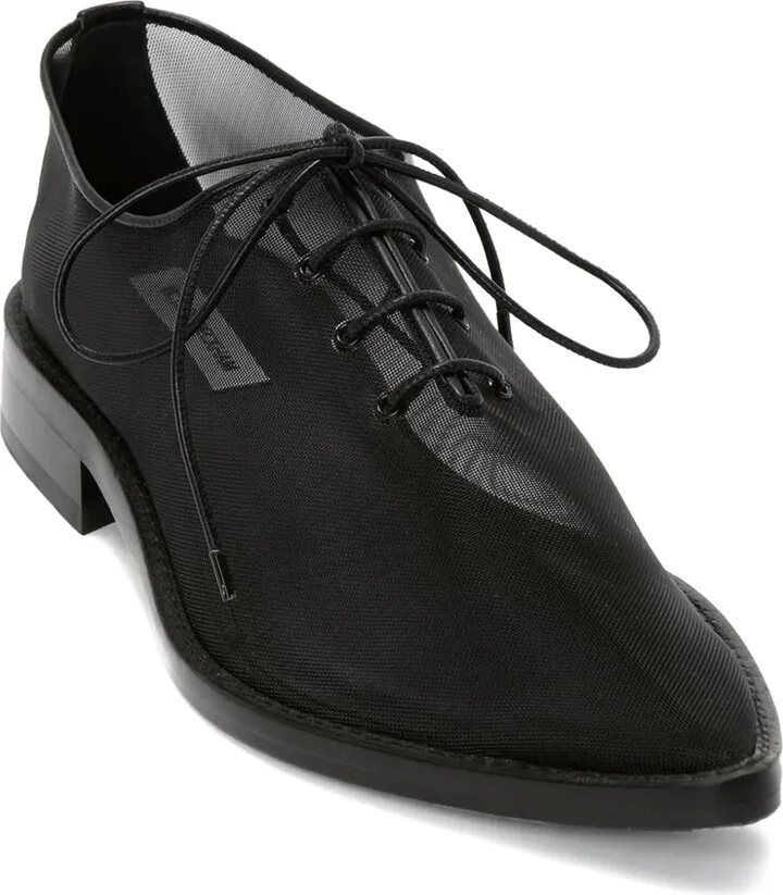 Mesh Lace-Up Oxfords - Image 2