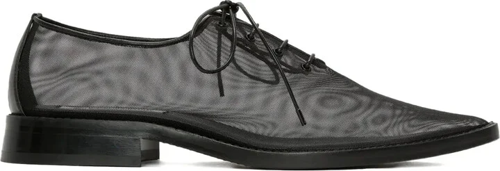 Mesh Lace-Up Oxfords