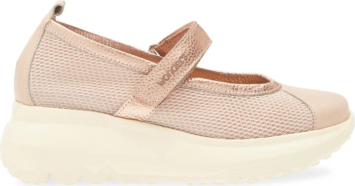 Mesh & Leather Flat - Image 9