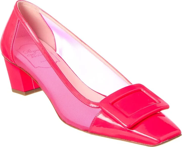Mesh & Leather Pump