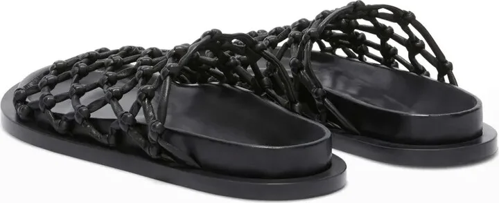 Mesh Leather Sandals - Image 3