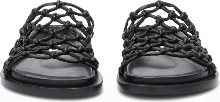 Mesh Leather Sandals - Image 4