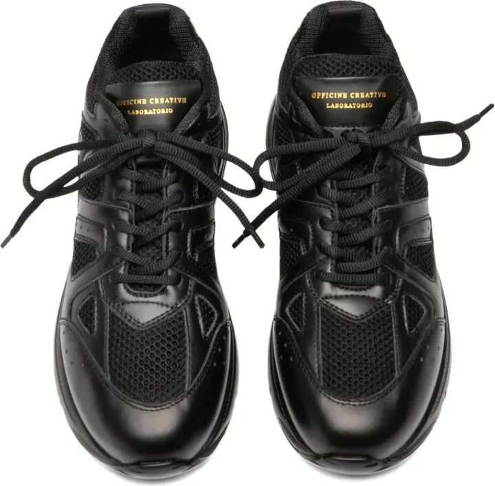 Mesh Leather Sneakers - Image 3