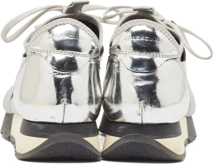 Mesh Leather Sneakers - Image 3