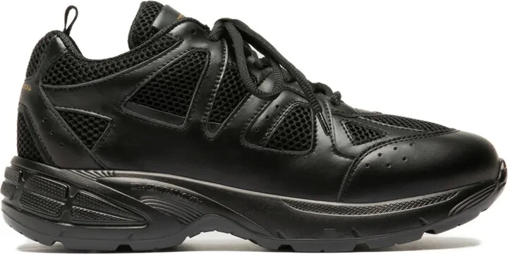Mesh Leather Sneakers