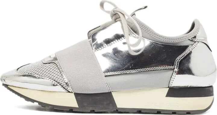 Mesh Leather Sneakers