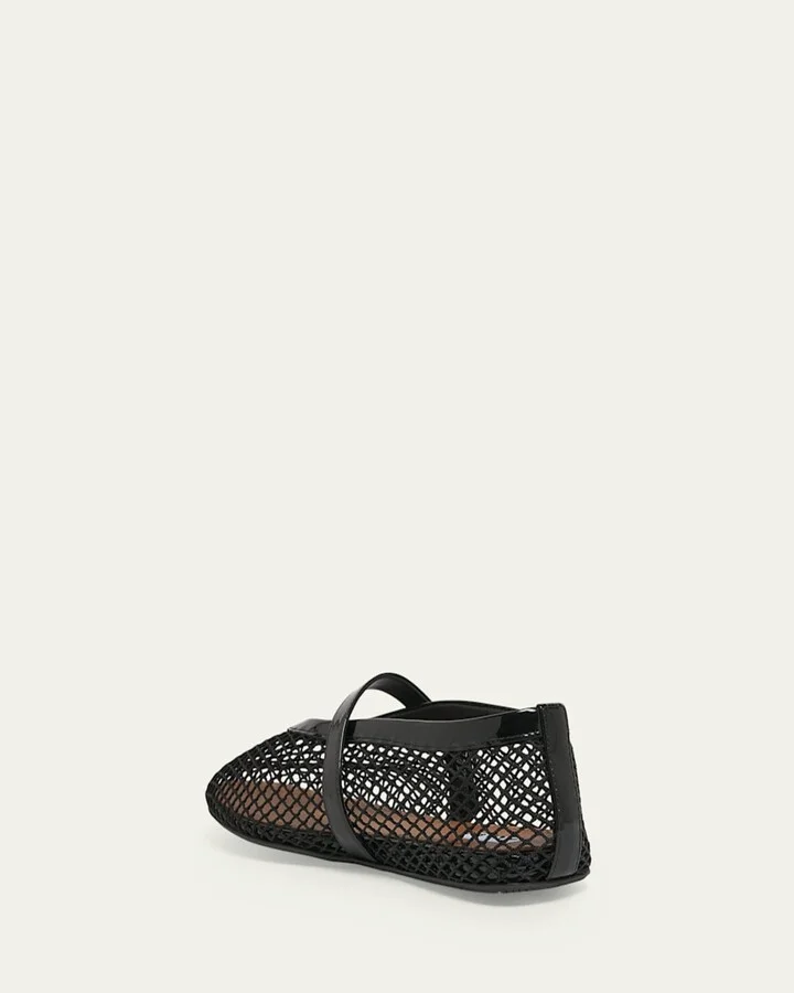 Mesh Mary Jane Ballerina Flats - Image 5