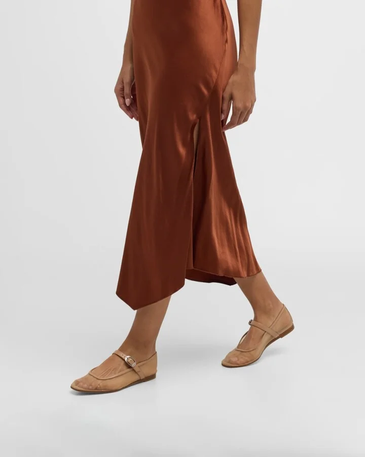 Mesh Mary Jane Ballerina Flats - Image 4