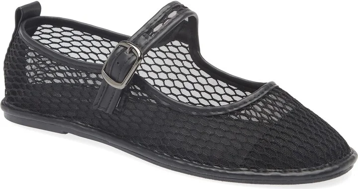 Mesh Mary Jane Flat