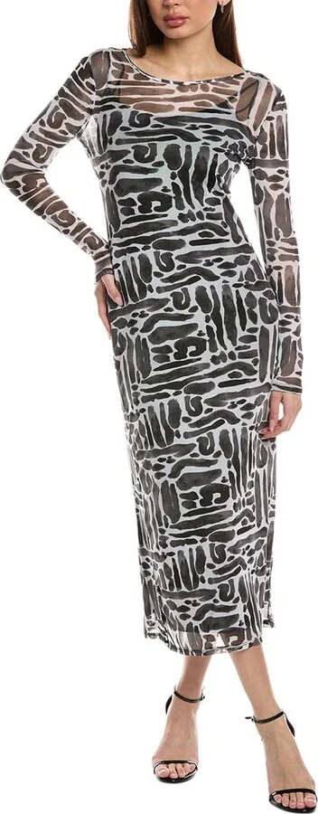 Mesh Midi Dress