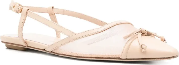 Mesh-Panel Ballet Flats - Image 2